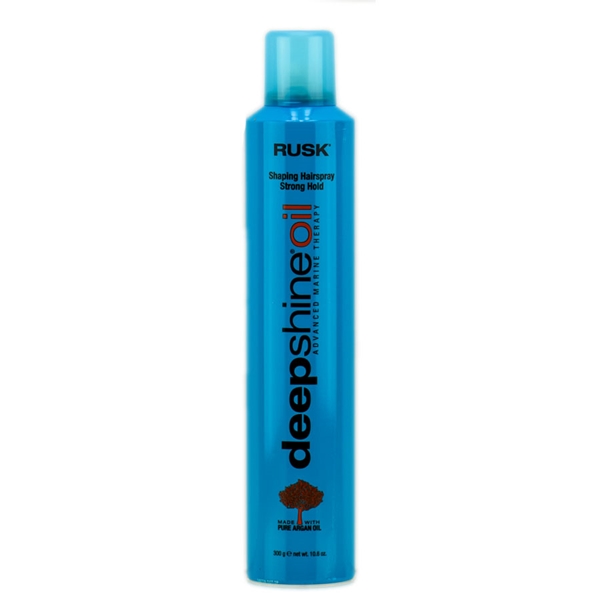 Rusk Deep shine Oil Finishing Hairspray Extra Strong Hold 10.6 oz.